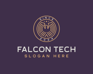 Falcon Aviation Crest logo design