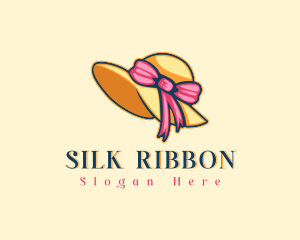 Ribbon Sun Hat  logo design