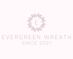 Garden Flower Wreath logo design