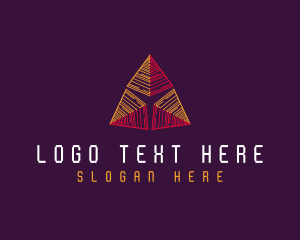 Abstract Triangle Pyramid logo