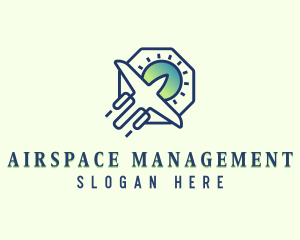 Flying Aviation Plane logo