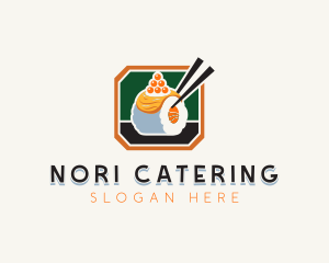 Fish Sushi Caviar logo design