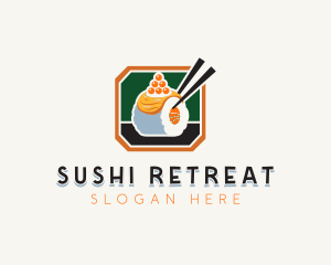 Fish Sushi Caviar logo design