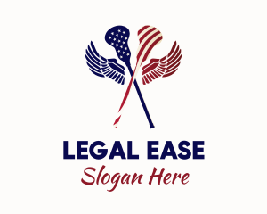 American Flag Lacrosse logo