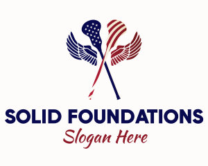 American Flag Lacrosse logo