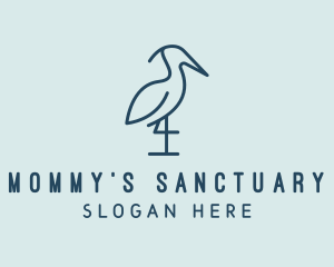 Heron Bird Sanctuary logo design