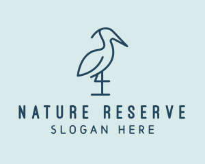 Heron Bird Sanctuary logo design