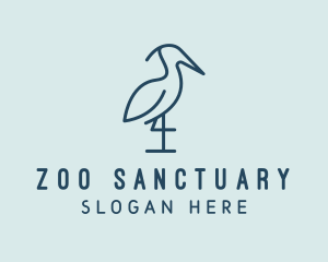 Heron Bird Sanctuary logo design