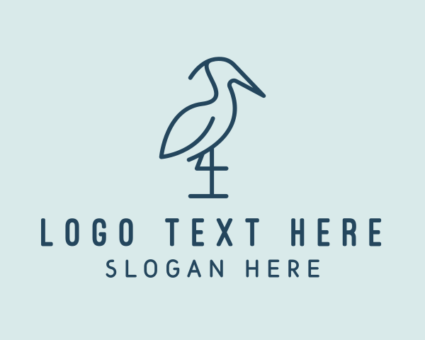 Egret logo example 1