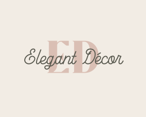 Elegant Cursive Signature logo design