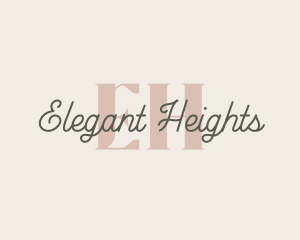 Elegant Cursive Signature logo design