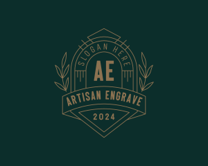 Artisanal Boutique Wreath logo design