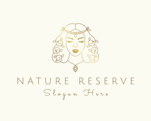 Nature Leaf Goddess logo design