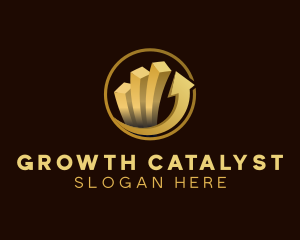 Graph Stock Arrow logo design