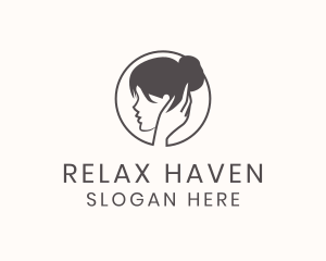 Woman Head Massage logo