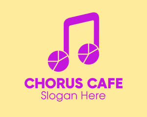 Musical Note Pie Chart logo