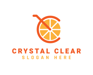 Orange Juice Letter C logo design