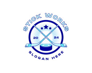 Hockey Sports Tournament logo design