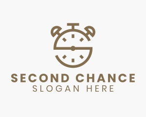 Alarm Clock Letter S logo design