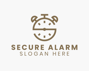 Alarm Clock Letter S logo