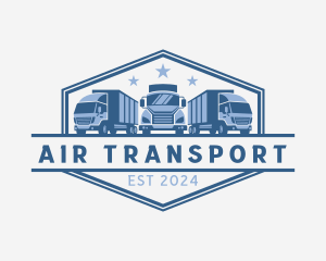 Transport Truck Shipment logo design