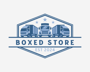 Transport Truck Shipment logo design