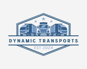 Transport Truck Shipment logo design