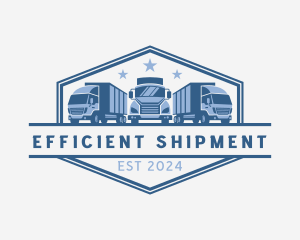 Transport Truck Shipment logo design