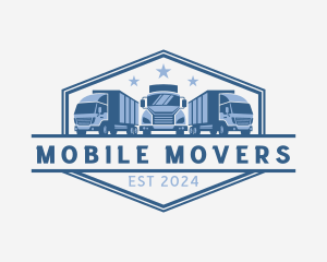 Transport Truck Shipment logo design