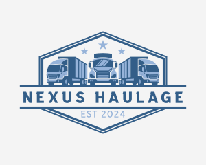 Transport Truck Shipment logo design