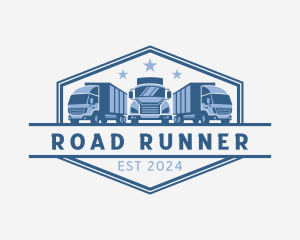 Transport Truck Shipment logo design