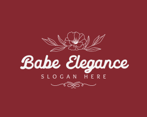 Elegant Floral Brand logo design