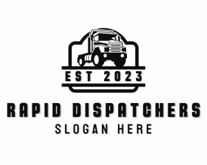 Flatbed Truck Dispatch logo design