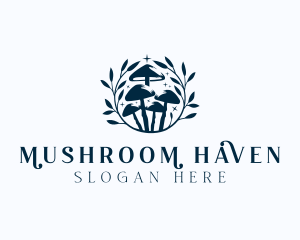 Mushroom Organic Garden logo design