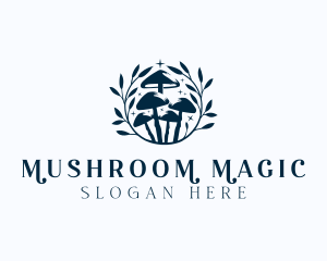 Mushroom Organic Garden logo design