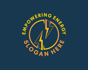 Electricity Bolt Energy logo design