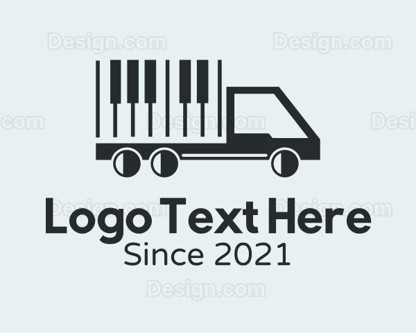 Piano Keys Truck Logo