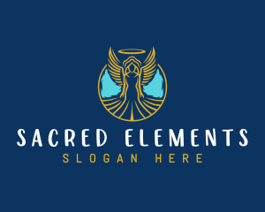 Sacred Angel Wings logo