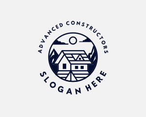 Mountain House Roofing logo design