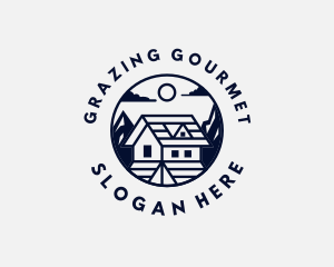 Mountain House Roofing logo design