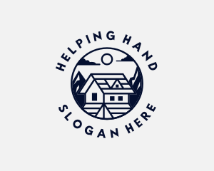 Mountain House Roofing logo design