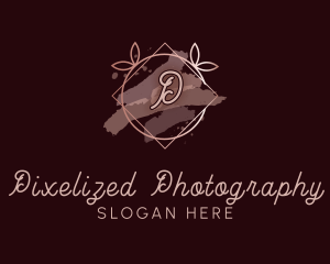 Rose Gold Watercolor logo design