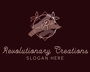 Rose Gold Watercolor logo design