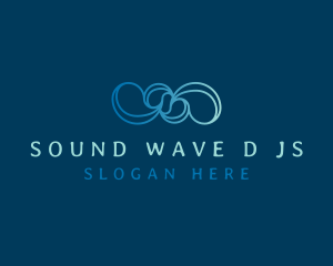 Wave Knots Loop logo design