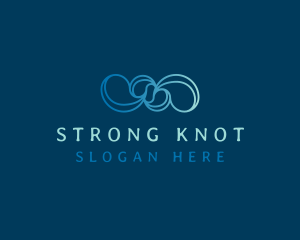 Wave Knots Loop logo design