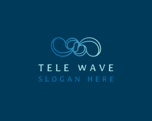 Wave Knots Loop logo design