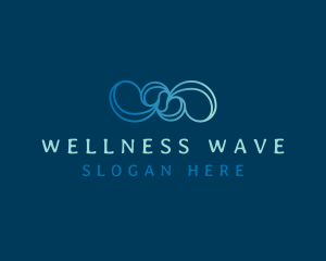 Wave Knots Loop logo design