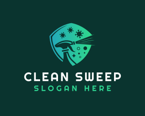 Shield Cleaning Spray logo design