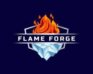 Fire Ice Airconditioning logo design