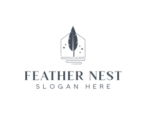 Stationery Feather Publishing logo design